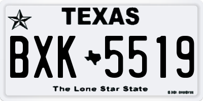 TX license plate BXK5519