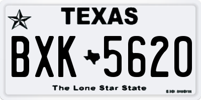 TX license plate BXK5620