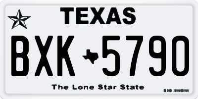 TX license plate BXK5790