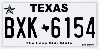 TX license plate BXK6154