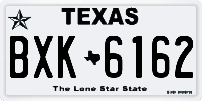 TX license plate BXK6162