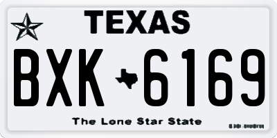 TX license plate BXK6169