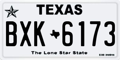 TX license plate BXK6173