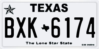 TX license plate BXK6174