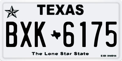 TX license plate BXK6175