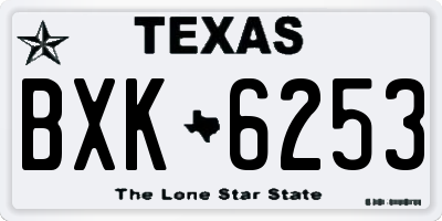 TX license plate BXK6253