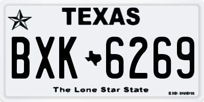 TX license plate BXK6269