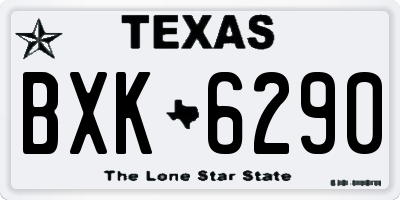 TX license plate BXK6290