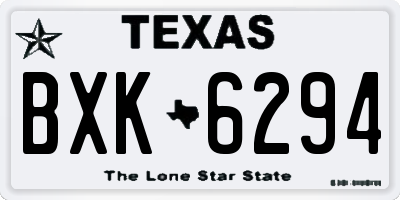 TX license plate BXK6294