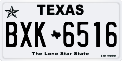 TX license plate BXK6516