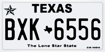 TX license plate BXK6556
