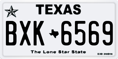 TX license plate BXK6569