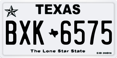 TX license plate BXK6575