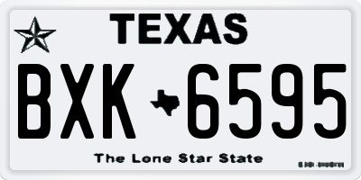 TX license plate BXK6595