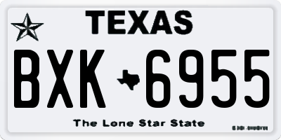 TX license plate BXK6955