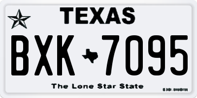 TX license plate BXK7095