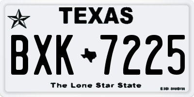 TX license plate BXK7225