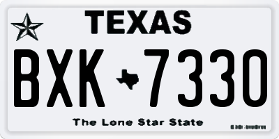 TX license plate BXK7330