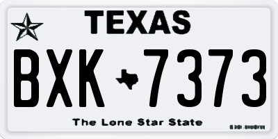 TX license plate BXK7373