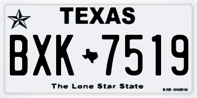 TX license plate BXK7519