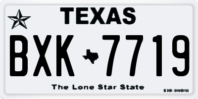 TX license plate BXK7719