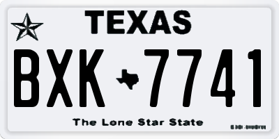 TX license plate BXK7741