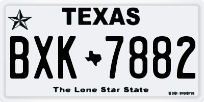 TX license plate BXK7882