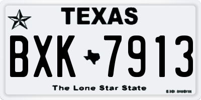 TX license plate BXK7913