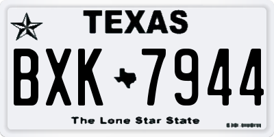 TX license plate BXK7944