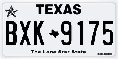 TX license plate BXK9175