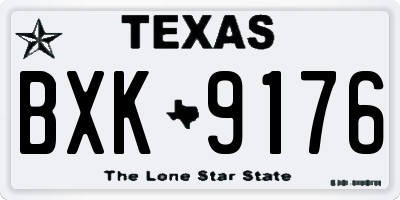 TX license plate BXK9176