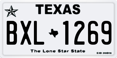 TX license plate BXL1269