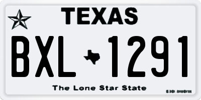 TX license plate BXL1291