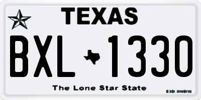 TX license plate BXL1330