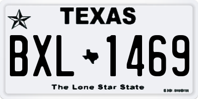 TX license plate BXL1469