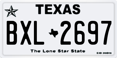 TX license plate BXL2697