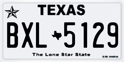 TX license plate BXL5129