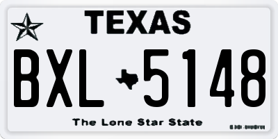 TX license plate BXL5148