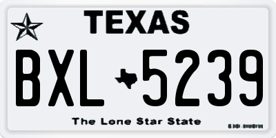 TX license plate BXL5239