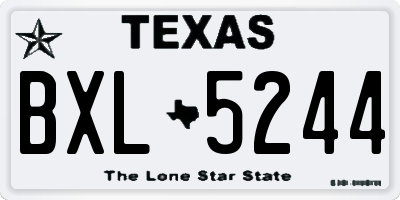 TX license plate BXL5244