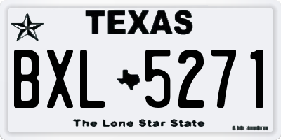 TX license plate BXL5271
