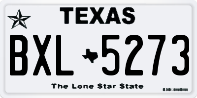 TX license plate BXL5273