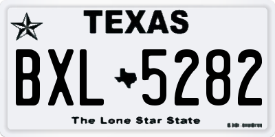 TX license plate BXL5282