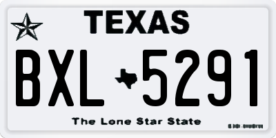 TX license plate BXL5291