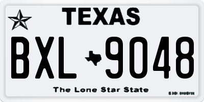 TX license plate BXL9048