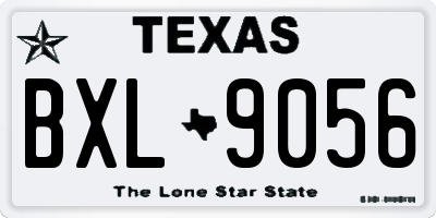 TX license plate BXL9056