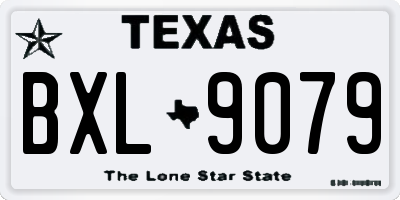 TX license plate BXL9079