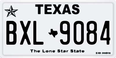 TX license plate BXL9084