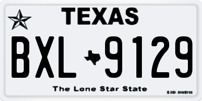 TX license plate BXL9129