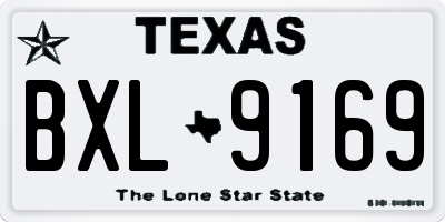 TX license plate BXL9169